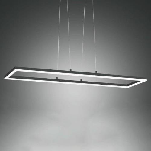 LED-Pendelleuchte Bard, 92x32 cm, anthrazit