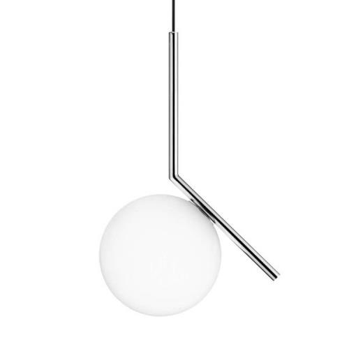 FLOS IC S1 Designer-Hängeleuchte, chrom Ø 20 cm