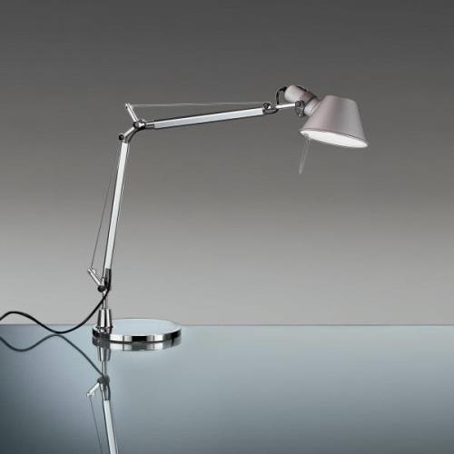 Artemide Tolomeo Mini Tischlampe alu mit Fuß 2700K