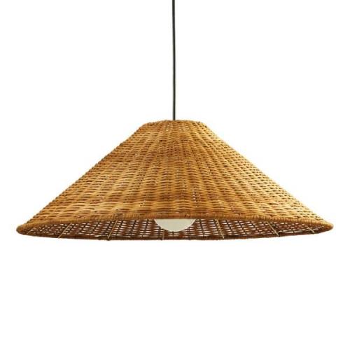 LEDS-C4 Caribe Hängeleuchte aus Rattan, Ø 600 cm