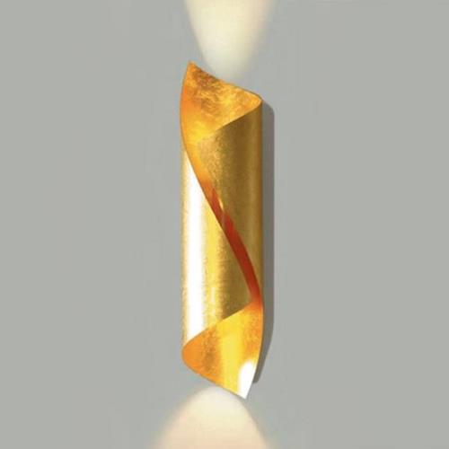 Knikerboker Hué LED-Wandlampe Höhe 54 cm Blattgold