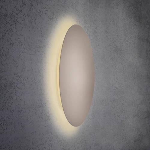 Escale Blade LED-Wandleuchte, taupe, Ø 79 cm