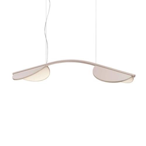 FLOS Almendra Arch LED-Hängelampe, lang, rosa