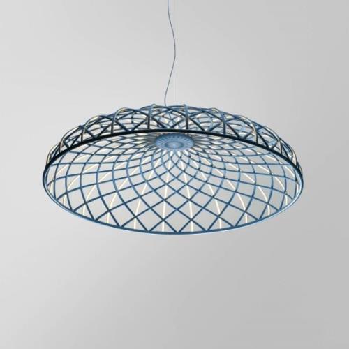 FLOS LED-Hängeleuchte Skynest, blau, Ø 90,4 cm, Kunststoff