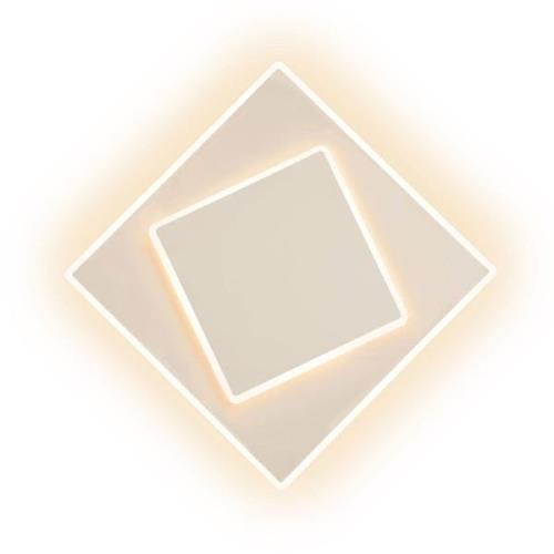 LED-Wandleuchte Dakla, weiß, 18x18 cm