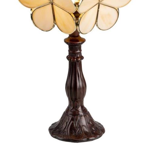 Tischlampe 5LL-6095 im Tiffany-Design, beige