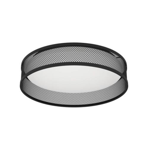 LED-Deckenlampe Luppineria Stahlgeflecht, schwarz