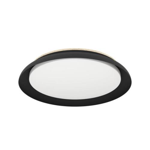 LED-Deckenleuchte Penjamo Ø 46,5cm, schwarz