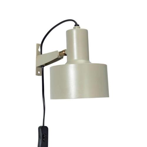 PR Home Solo Wandleuchte mit Stecker, beige matt