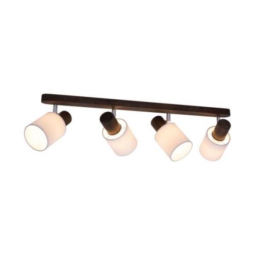 Envostar Nale 2 Deckenlampe 4fl. Kiefer nussbaum