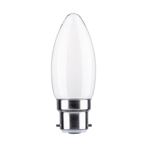 Paulmann LED-Kerze B22d 4,7W 2.700K opal dimmbar