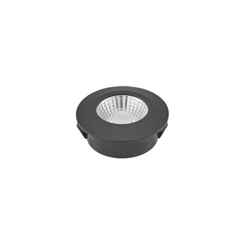 LED-Deckeneinbauspot Diled, Ø 6,7 cm, Dim-To-Warm, schwarz