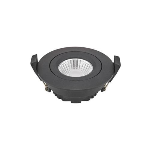 LED-Deckeneinbauspot Diled, Ø 8,5 cm, 6 W, 3.000 K, schwarz