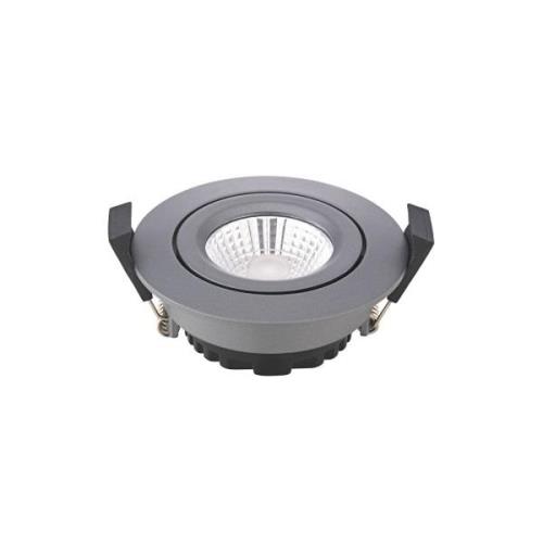 LED-Deckeneinbauspot Diled, Ø 8,5cm, 6 W, 3.000 K, anthrazit