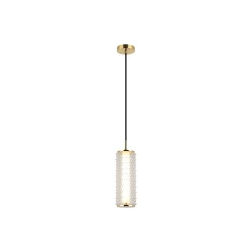 LED-Pendellampe Irma, goldfarben/klar