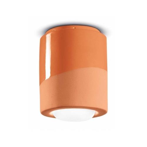 Deckenlampe PI, zylindrisch, Ø 12,5 cm orange