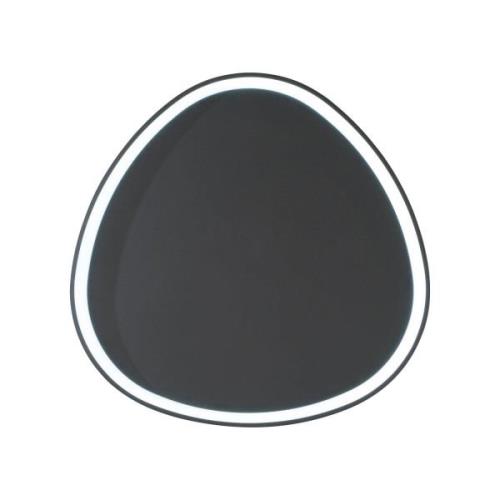 LED-Wandleuchte Klapton, schwarz, Ø 85 cm, Aluminium, CCT