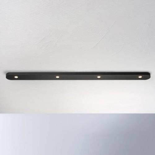 Bopp Close LED-Deckenleuchte vierflammig, schwarz