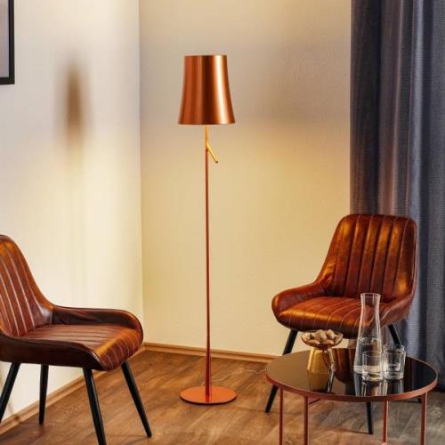 Foscarini Birdie LED Lettura Stehleuchte kupfer