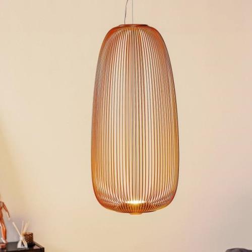 Foscarini Spokes 1 LED-Pendellampe dimmbar kupfer