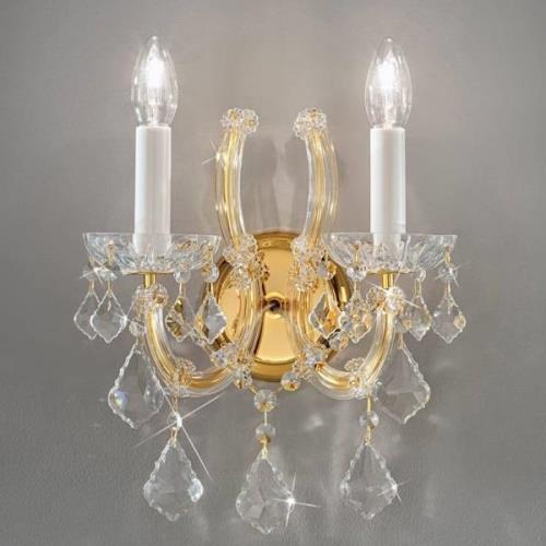 KOLARZ Maria Louise Wandlampe Gold 24 kt 2-flammig