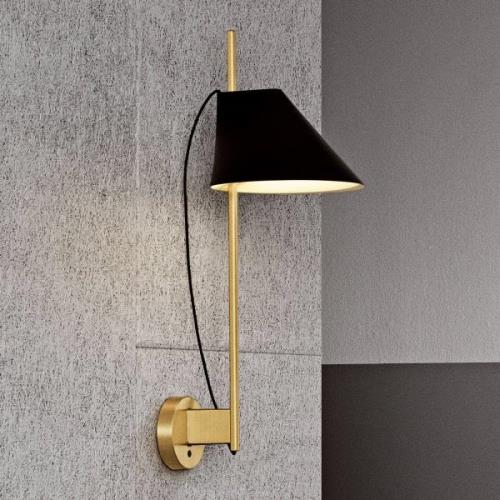 Louis Poulsen Marmor-Wandlampe Yuh Brass, schwarz