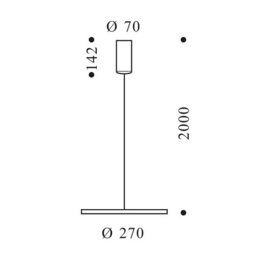 OLIGO Decent Max LED-Hängelampe alu gebürstet