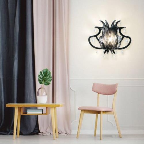 Slamp Medusa Designer-Wandleuchte, schwarz