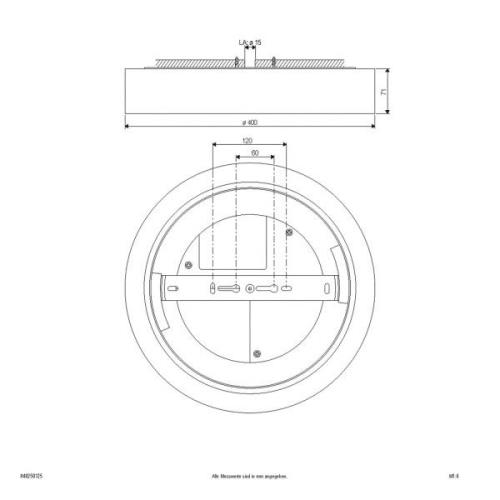 LED-Deckenleuchte Sauro, Ø 40 cm, weiß