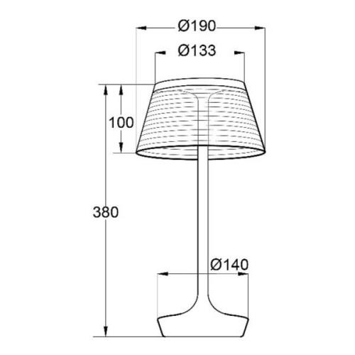 Aluminor La Petite Lampe LED-Tischlampe, weiß