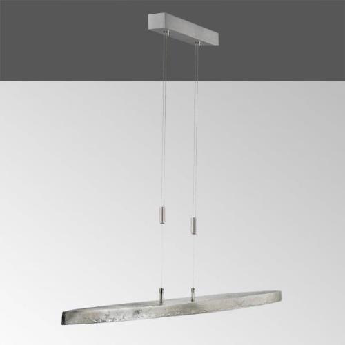 LED-Hängeleuchte Colmar, CCT, nickel, Länge 106 cm