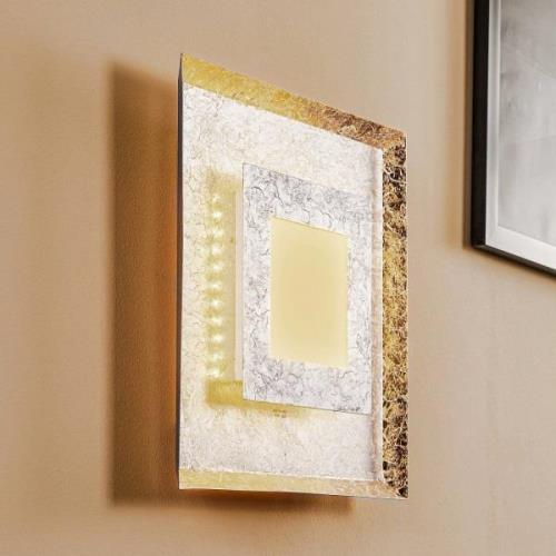 LED-Wandleuchte Window, 39x39 cm, silber