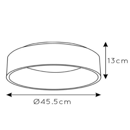 LED-Deckenleuchte Talowe, weiß, Ø 45 cm