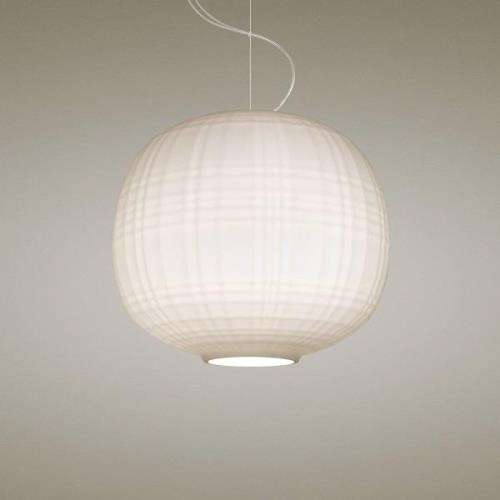 Foscarini Tartan LED-Hängeleuchte, weiß