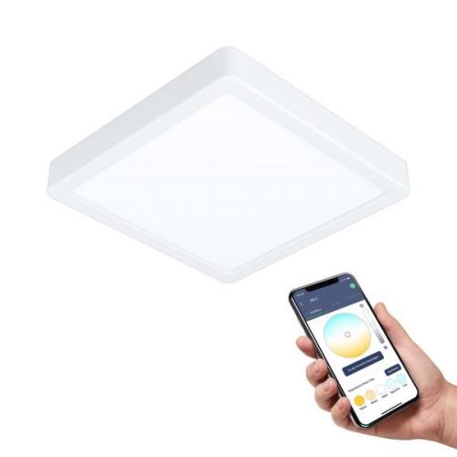 EGLO connect Fueva-Z Deckenlampe 21x21cm weiß