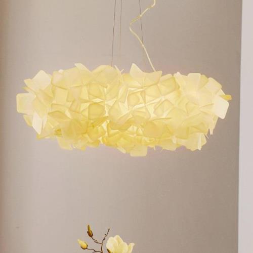 Slamp Clizia Hängeleuchte, Ø 78 cm, weiß