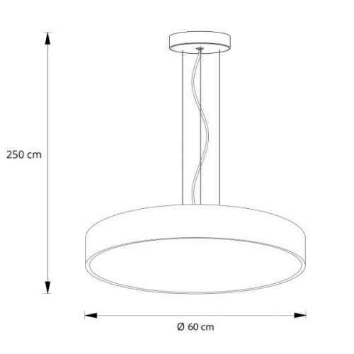 Arcchio Vanida LED-Pendellampe, weiß, 60 cm