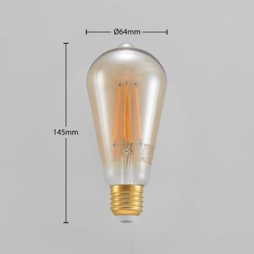 LED-Lampe E27 ST64 6,5W 2.500K amber 3-Step-Dimmer