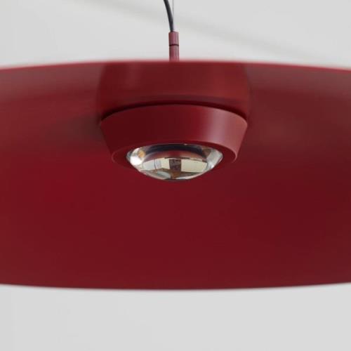 Luceplan Koinè LED-Hängeleuchte 927 Ø110cm rot