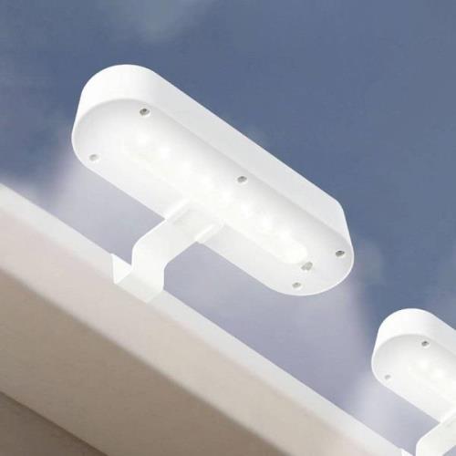 LED-Dachrinnenleuchte mit Solar, 2er Set