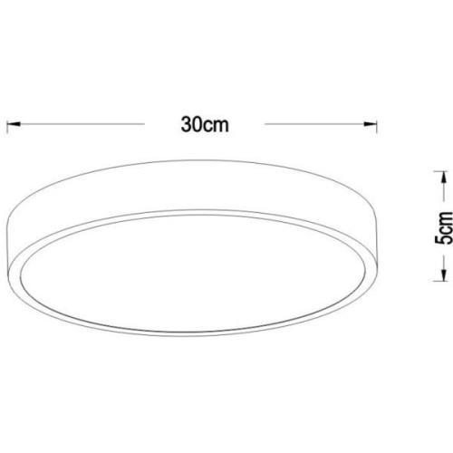 LED-Deckenleuchte Unar, schwarz, Ø 30 cm