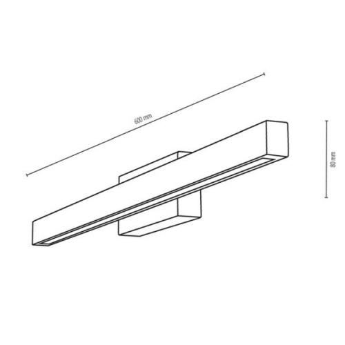 Envostar Mirror LED-Wandleuchte, Breite 60 cm