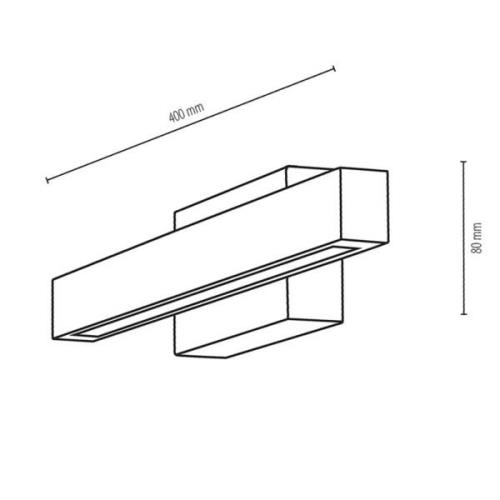 Envostar Mirror LED-Wandleuchte, Breite 40 cm