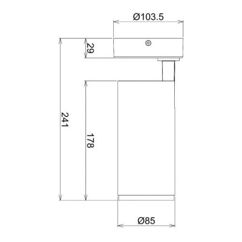 LED-Deckenstrahler Lucea, justierbar, 20 W weiß