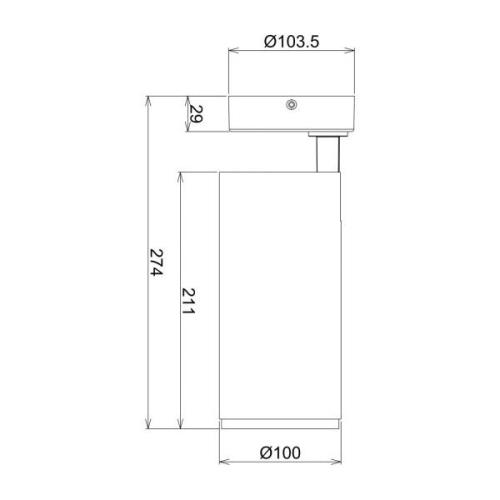 LED-Deckenstrahler Lucea, justierbar, 30 W weiß