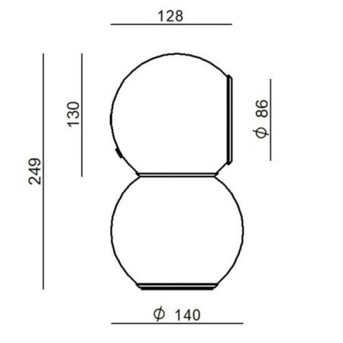 Stilnovo Gravitino LED-Tischlampe mit Magnet gelb