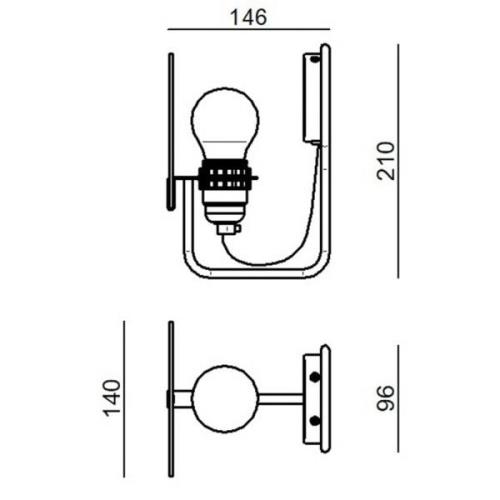 Stilnovo Bugia LED-Wandleuchte, einflammig weiß