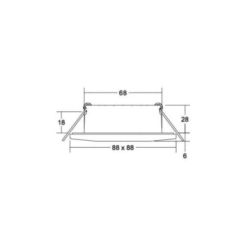 BRUMBERG Chooose LED-Einbaudownlight eckig schwarz