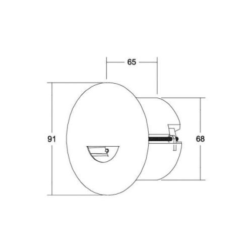 BRUMBERG Adapt wall LED-Einbauspot schwarz matt