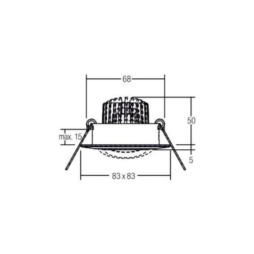 BRUMBERG BB14 Einbau dim2warm RC-dim chrom